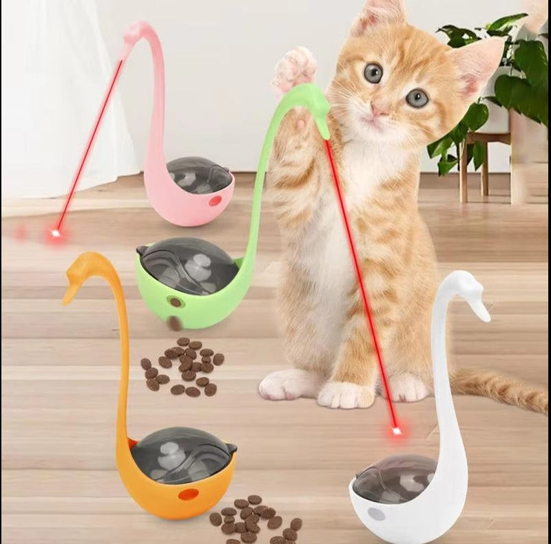 Mama Hazneli Lazerli Kuğu Kedi Oyuncağı