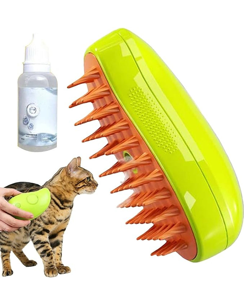 Masaj Fonksiyonlu Buharlı Kedi Bakım Tarağı
