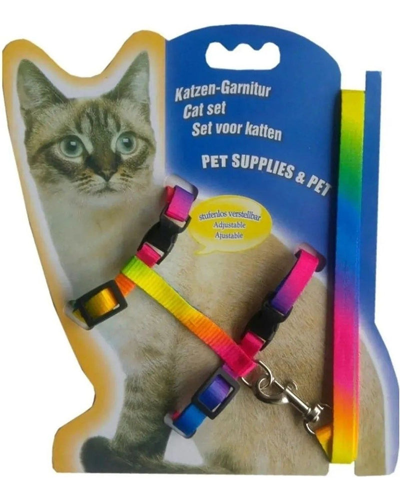 Ayarlanabilir Çok Renkli Kedi Tasması (120 cm)