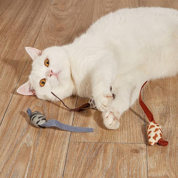 Peluş Fare Kedi Oyuncağı (3 Adet)