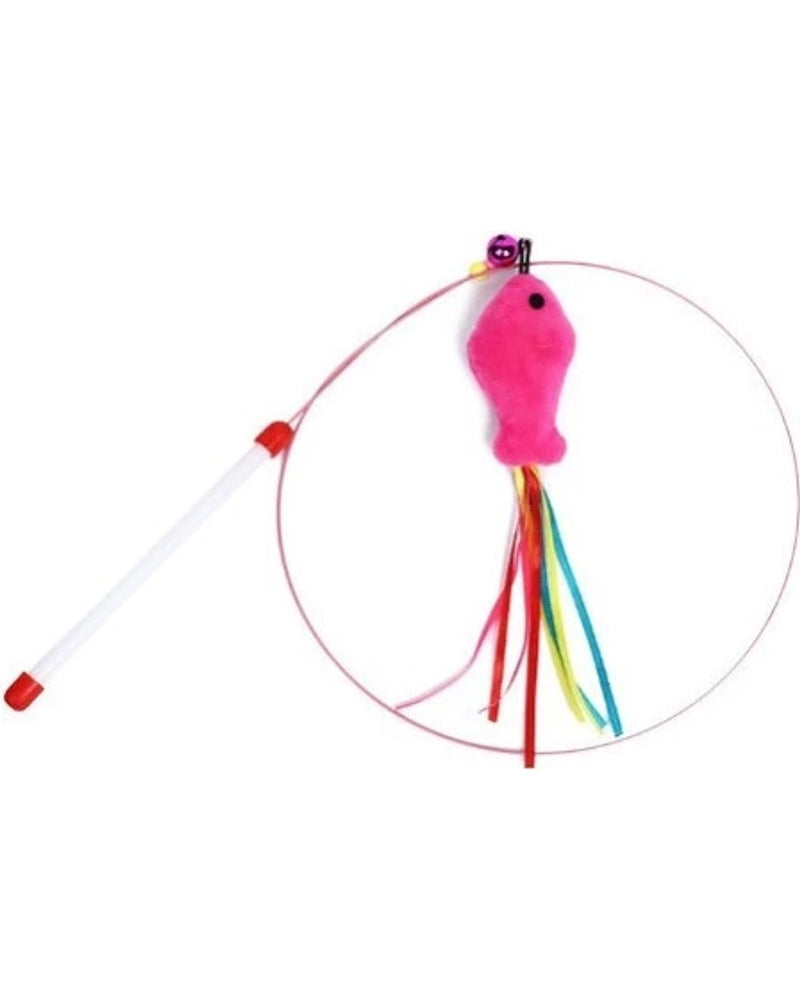 Balık Figürlü 90 cm Kedi Oyun Oltası
