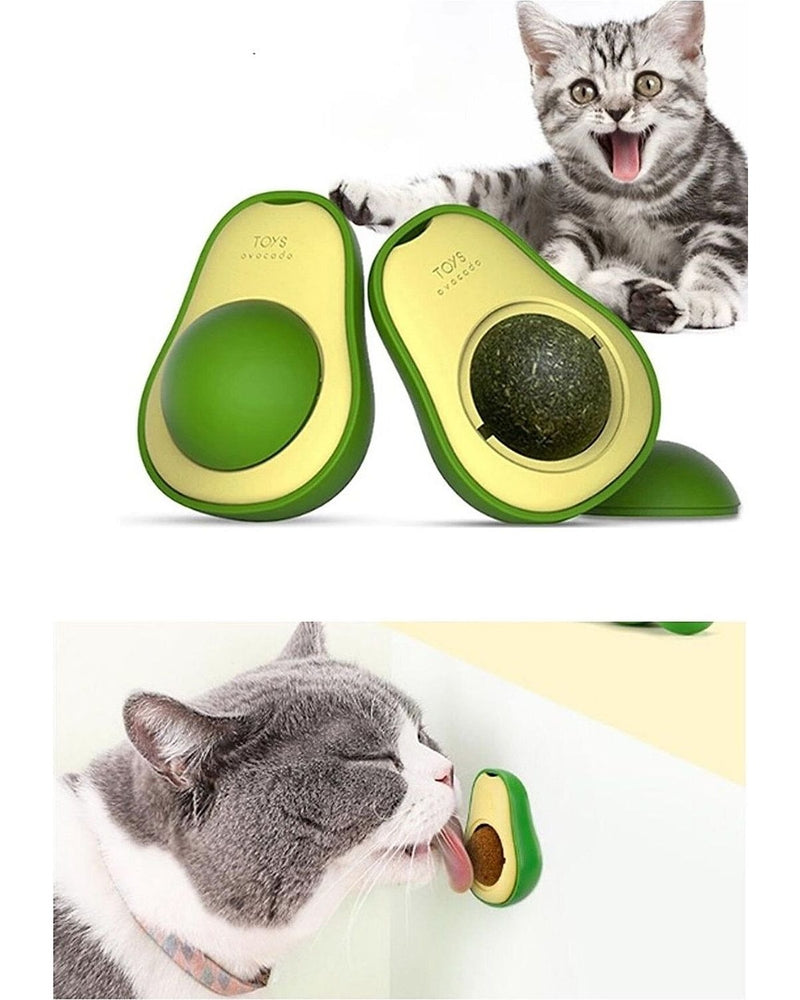 Avokado Figürlü Kedi Otu (Catnip) Yalama Topu
