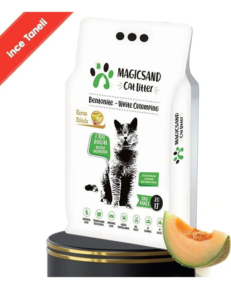 Magicsand Kavun Kokulu İnce Taneli Kedi Kumu 20 L