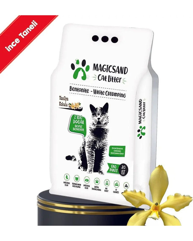 Magicsand Vanilya Kokulu İnce Taneli Kedi Kumu 20 L