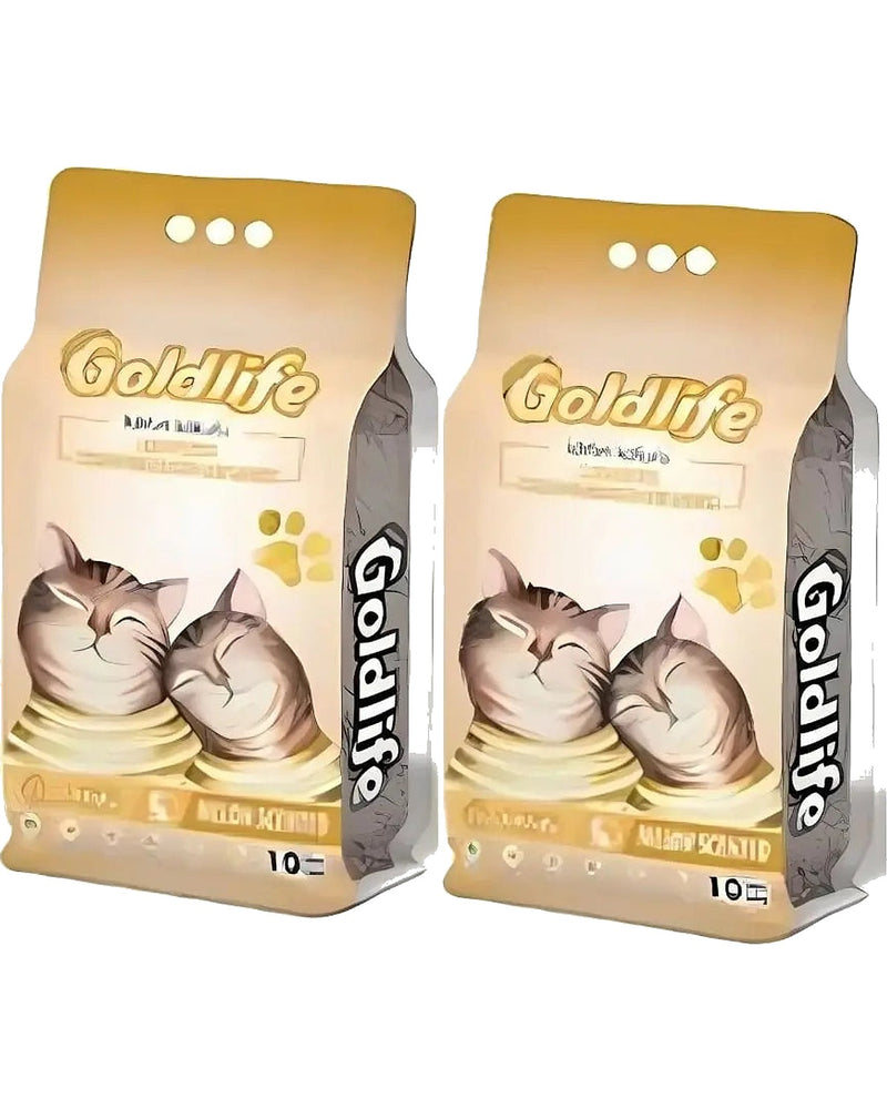 Goldlife Kavun Kokulu Topaklanan İnce Taneli Kedi Kumu 10 L x 2