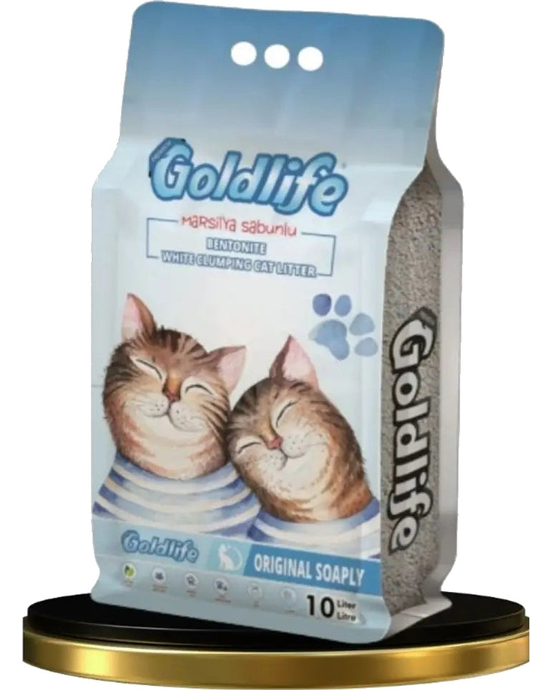 Goldlife Premium Marsilya Sabunu Kokulu Kedi Kumu 10 L