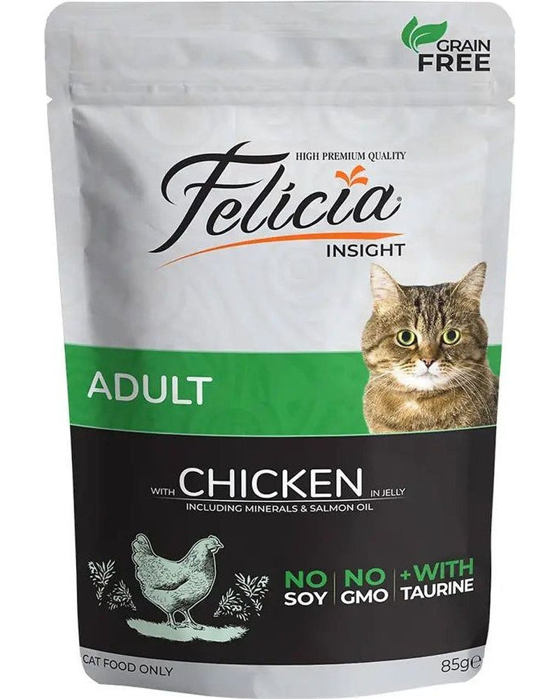 Felicia Tavuklu Tahılsız Yetişkin Kedi Konservesi 85 gr