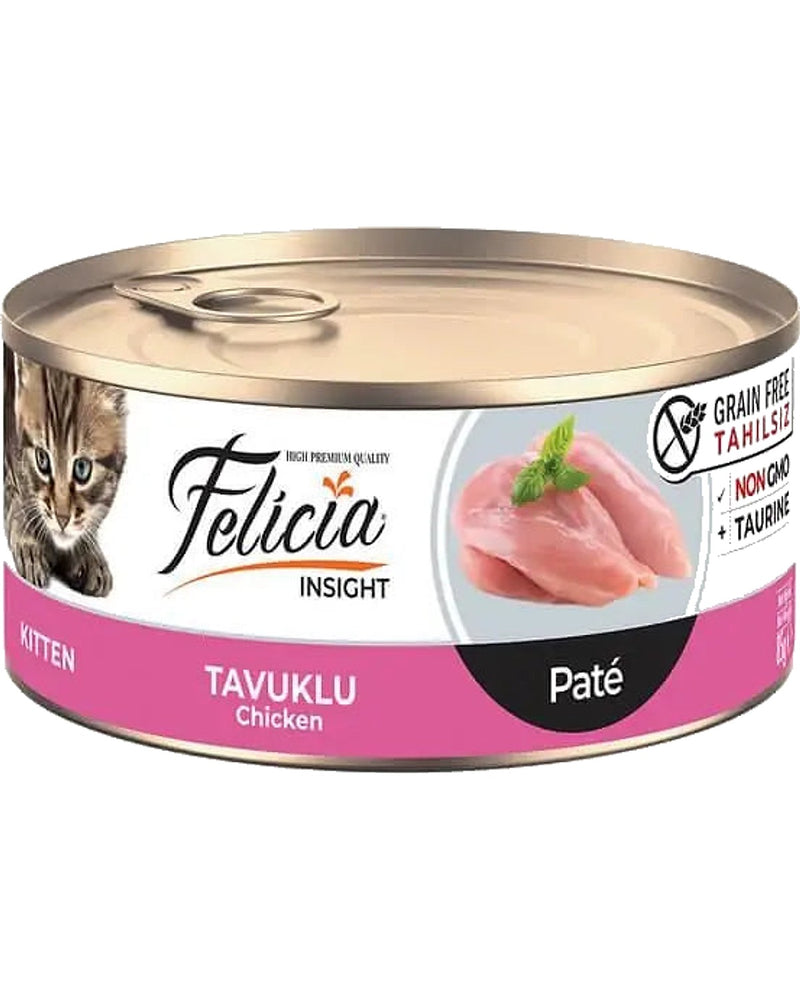Felicia Tavuklu Kıyılmış Tahılsız Yavru Kedi Konservesi 85 gr