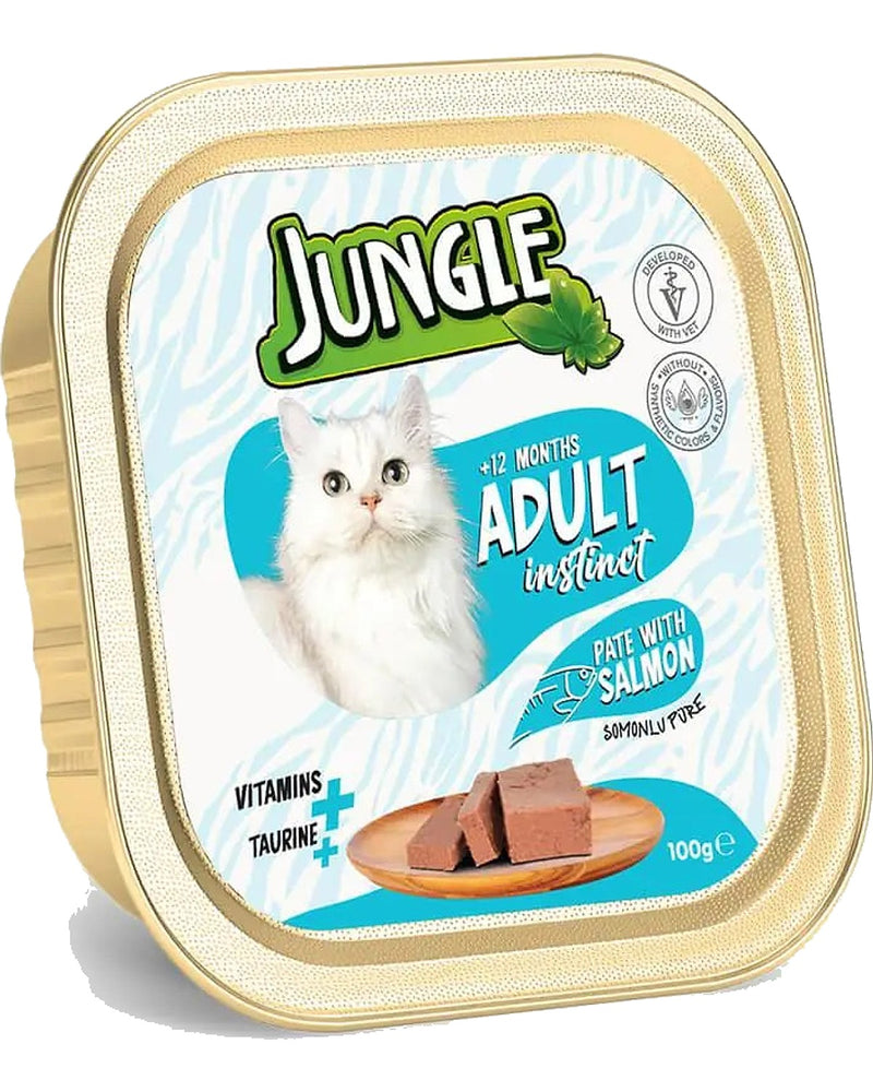 Jungle Somonlu Ezme Yetişkin Kedi Konservesi 100 gr