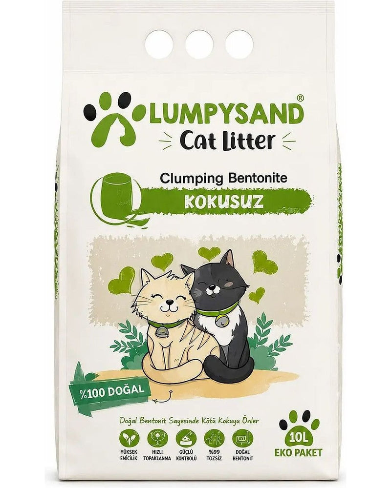 Lumpysand Kokusuz İnce Taneli Topaklanan Kedi Kumu 10 L
