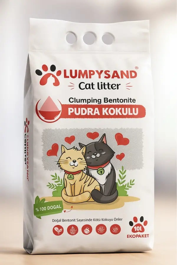 Lumpysand Bebe Pudralı İnce Taneli Topaklanan Kedi Kumu 10 L