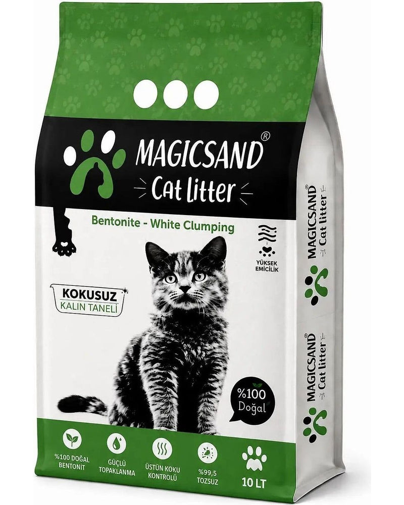 Magicsand Kokusuz Kalın Taneli Topaklanan Kedi Kumu 10 L
