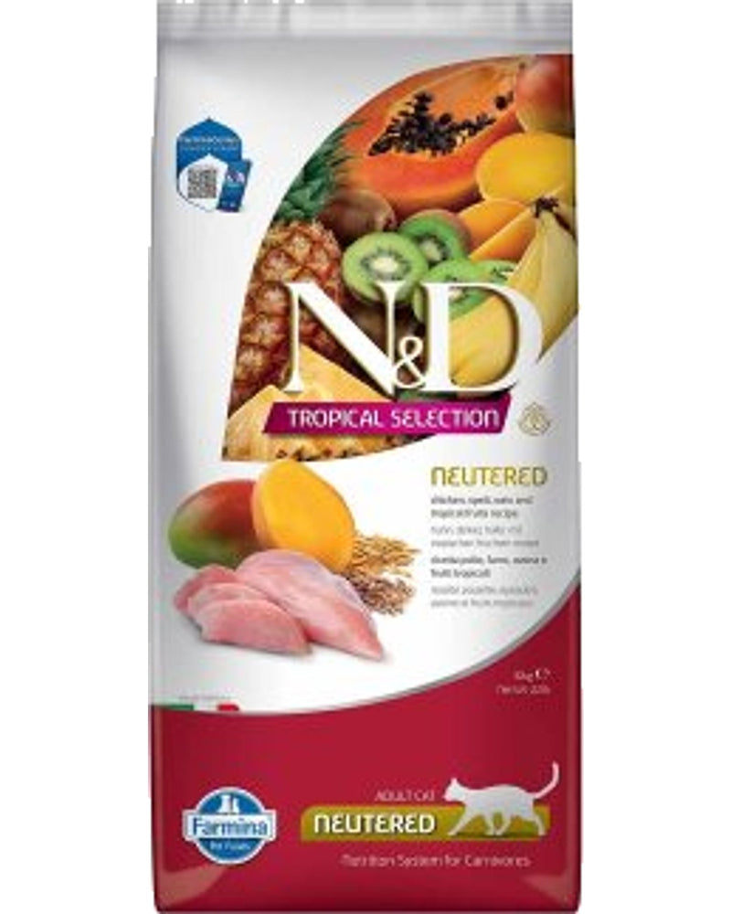 N&D Düşük Tahıllı Tavuklu Kısırlaştırılmış Kedi Maması 10 kg