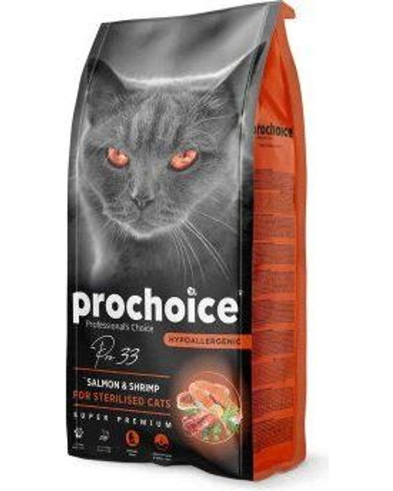 Prochoice Pro 33 Somonlu Karidesli Kısırlaştırılmış Kedi Maması 15 kg