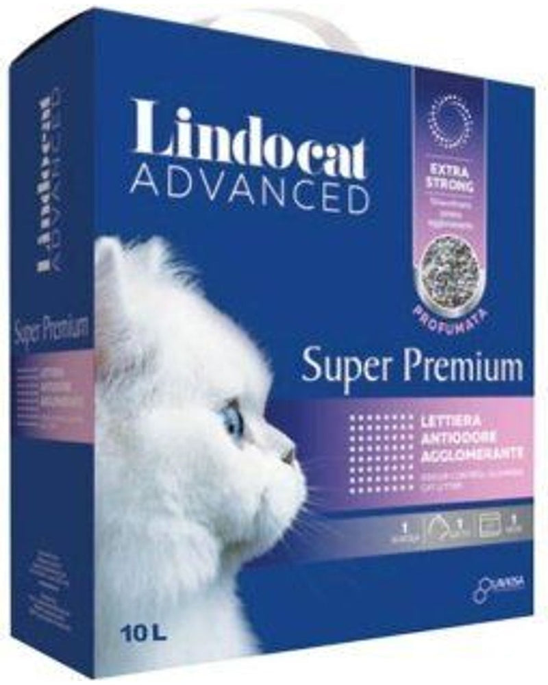 Lindocat Ekstra Güçlü Pudra Kokulu Topaklanan Kedi Kumu 10 L