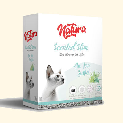 Natura Aloe Vera Kokulu İnce Taneli Topaklanan Kedi Kumu 10 L
