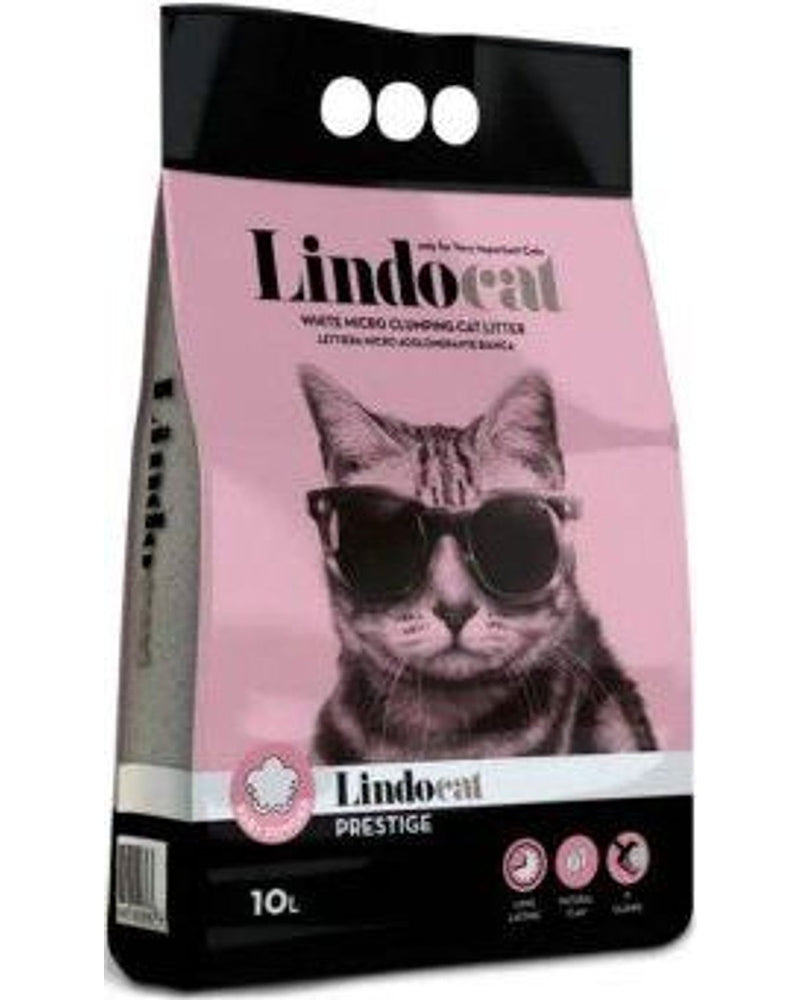 Lindocat Bebek Pudra Kokulu İnce Taneli Topaklanan Kedi Kumu 10 L