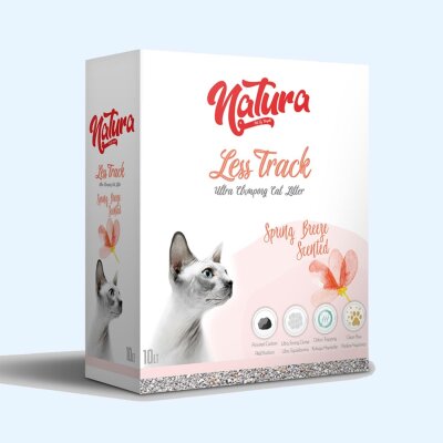 Natura İz Azaltan Bahar Kokulu Topaklanan Kedi Kumu 10 L