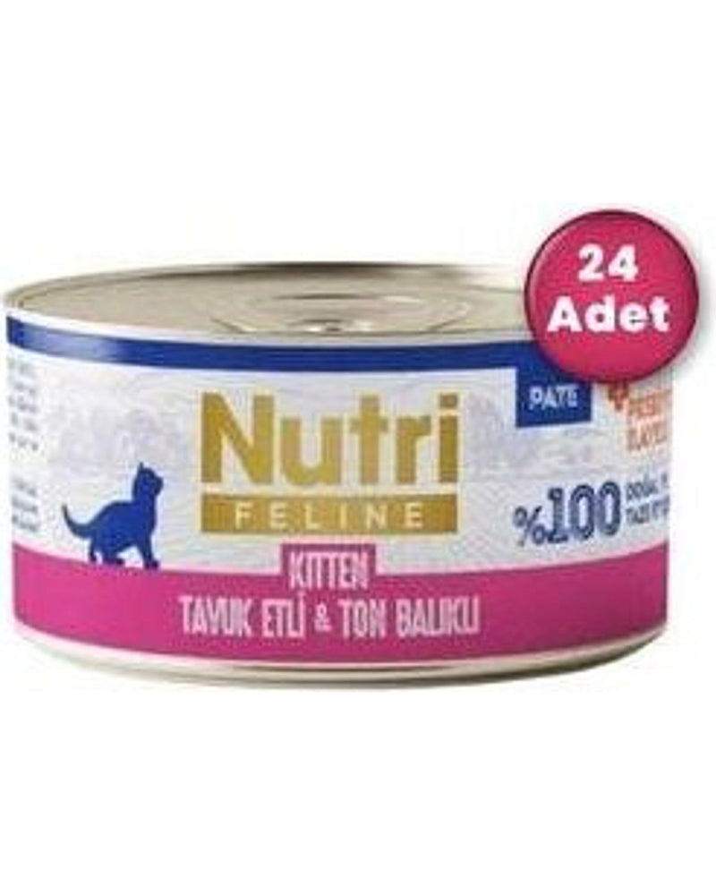 Nutri Feline Tavuk Etli Ton Balıklı Tahılsız Yavru Konservesi 70 gr