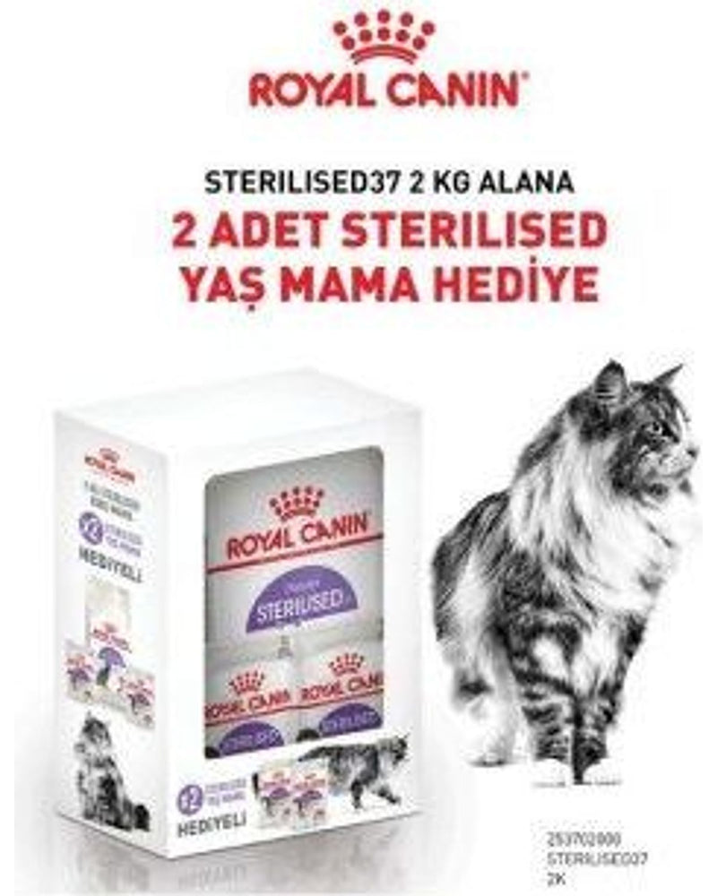 Royal Canin Sterilised 37 Kısır Kedi Seti 2 kg Kuru + 2 x 85 gr Yaş