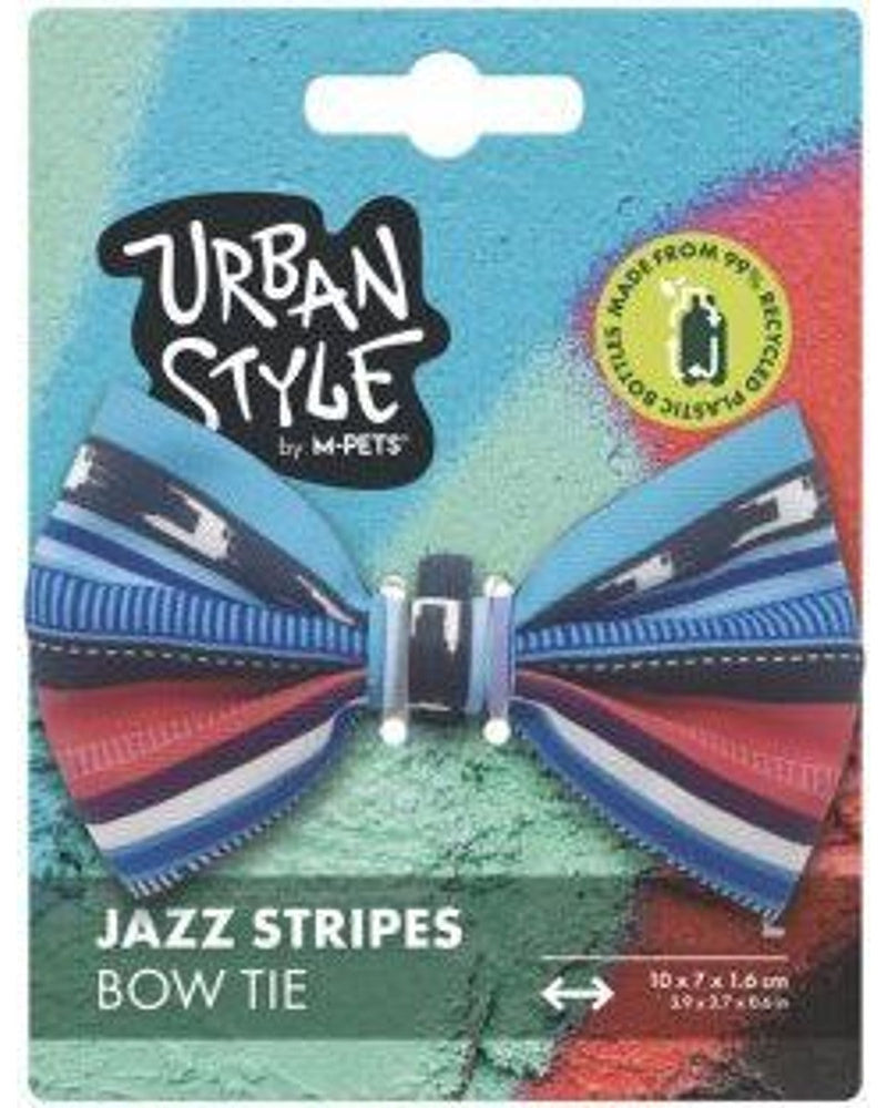 M-Pets Urban Style Jazz Stripes Kedi Papyonu L