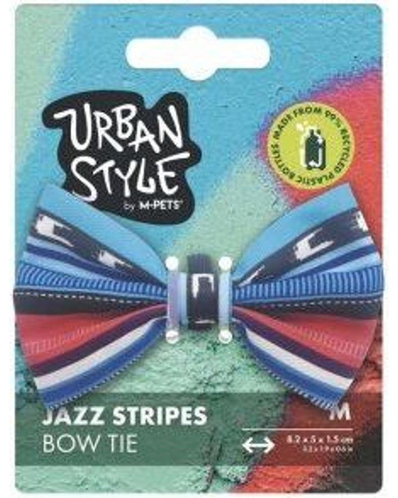M-Pets Urban Style Jazz Stripes Kedi Papyonu M
