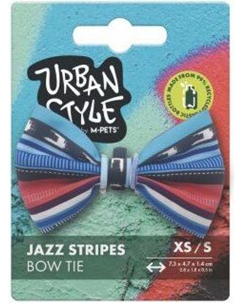 M-Pets Urban Style Jazz Stripes Kedi Papyonu XS-S