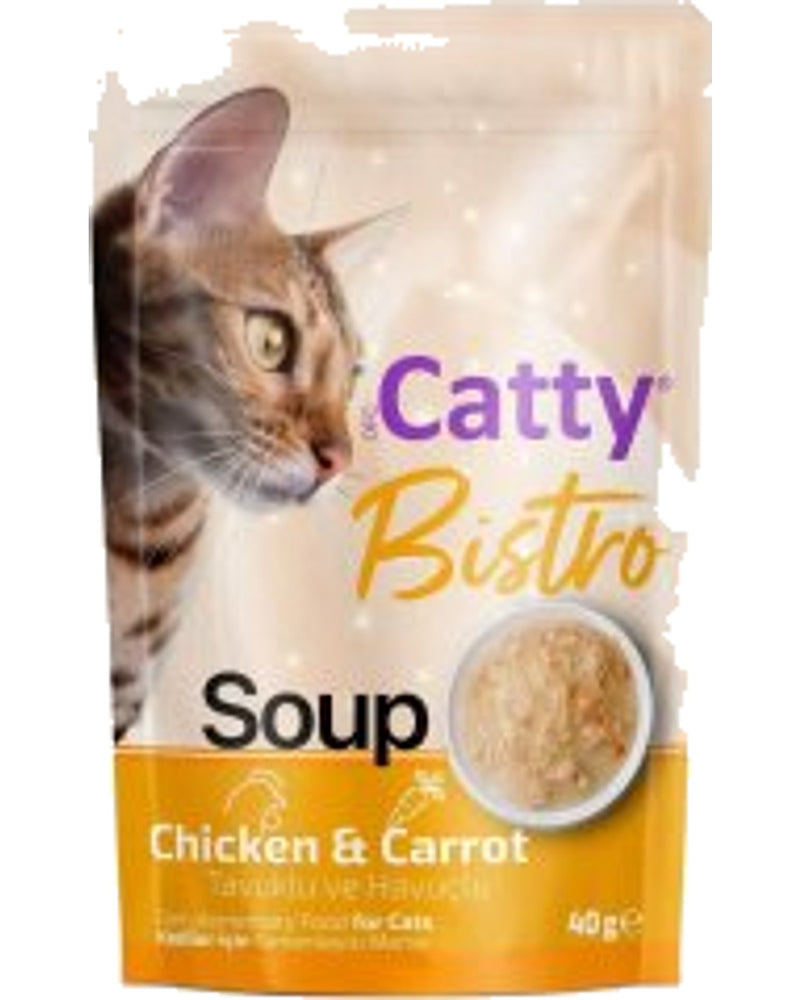 Catty Bistro Tavuklu Havuçlu Kedi Çorbası 40 gr
