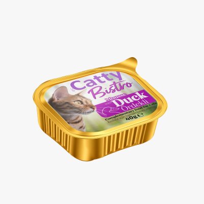 Catty Bistro Tahılsız Mousse Ördekli Kedi Konservesi 40 gr