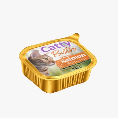 Catty Bistro Tahılsız Mousse Somonlu Kedi Konservesi 40 gr