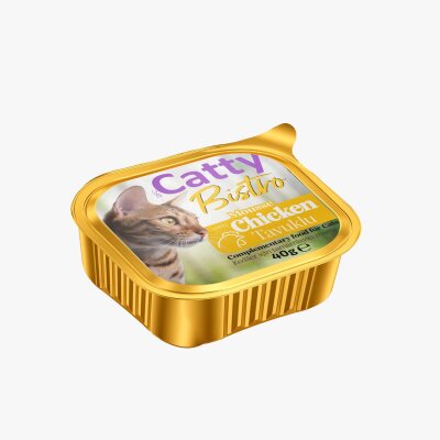 Catty Bistro Tahılsız Mousse Tavuklu Kedi Konservesi 40 gr