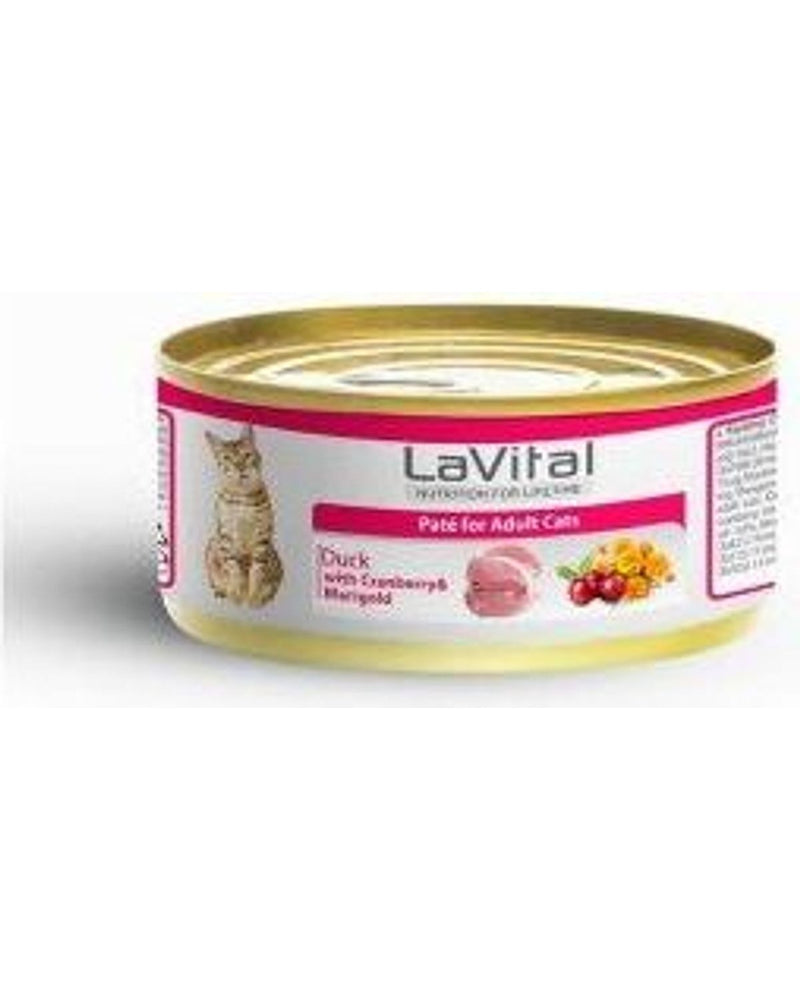 LaVital Ördekli ve Kızılcıklı Yetişkin Kedi Konservesi 85 gr