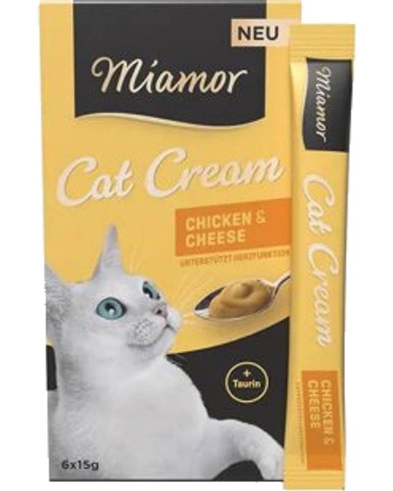 Miamor Cream Tavuklu ve Peynirli Kedi Krema Ödülü 15 gr x 6