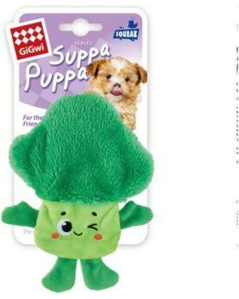 Gigwi Suppa Puppa Brokoli Sesli Peluş Köpek Oyuncağı