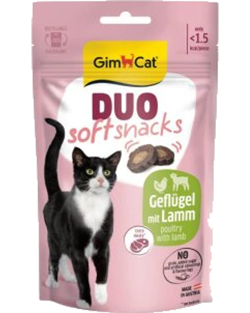 GimCat Duo Soft Kuzu Kaplamalı Kümes Hayvanlı Kedi Ödülü 50 gr