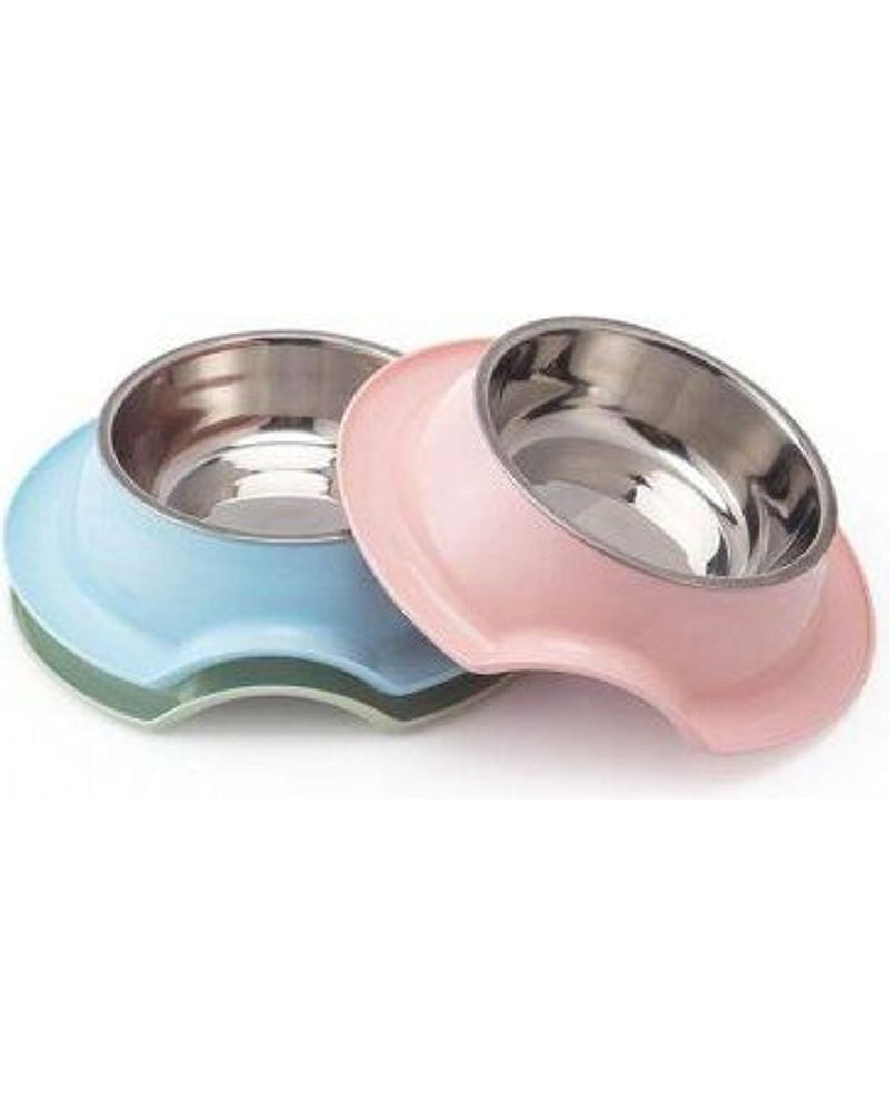 Nunbell Melamin Gövdeli Tekli Çelik Mama-Su Kabı