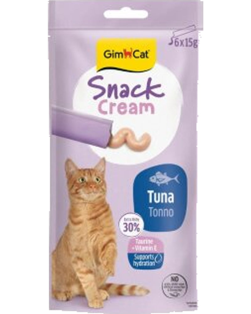 GimCat Snack Cream Ton Balıklı Kedi Ödülü 6x15 gr