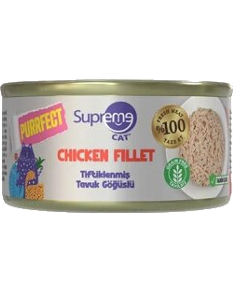 Supreme Cat Tavuk Göğüslü Tahılsız Kedi Konservesi 70 gr