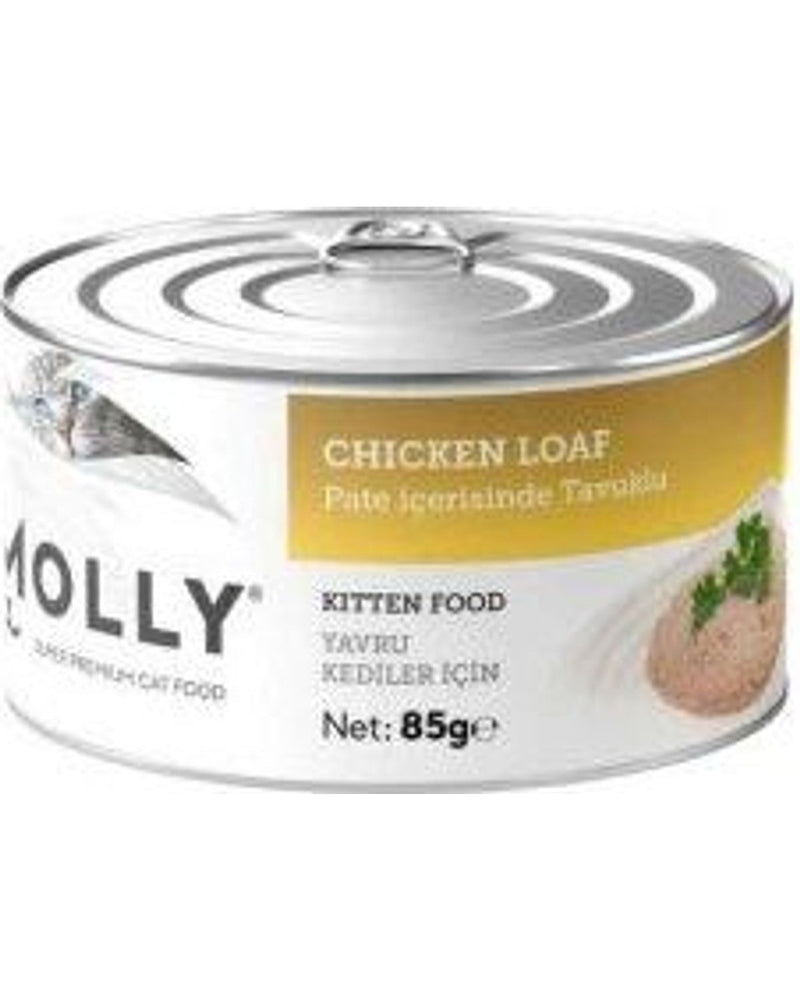 Molly Pate Tavuk Etli Tahılsız Yavru Kedi Konservesi 85 gr