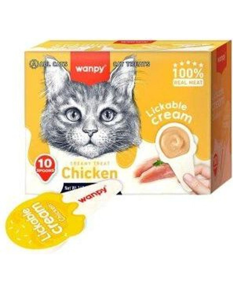 Wanpy Tavuklu Kaşık Krema Kedi Ödülü 10x16 gr