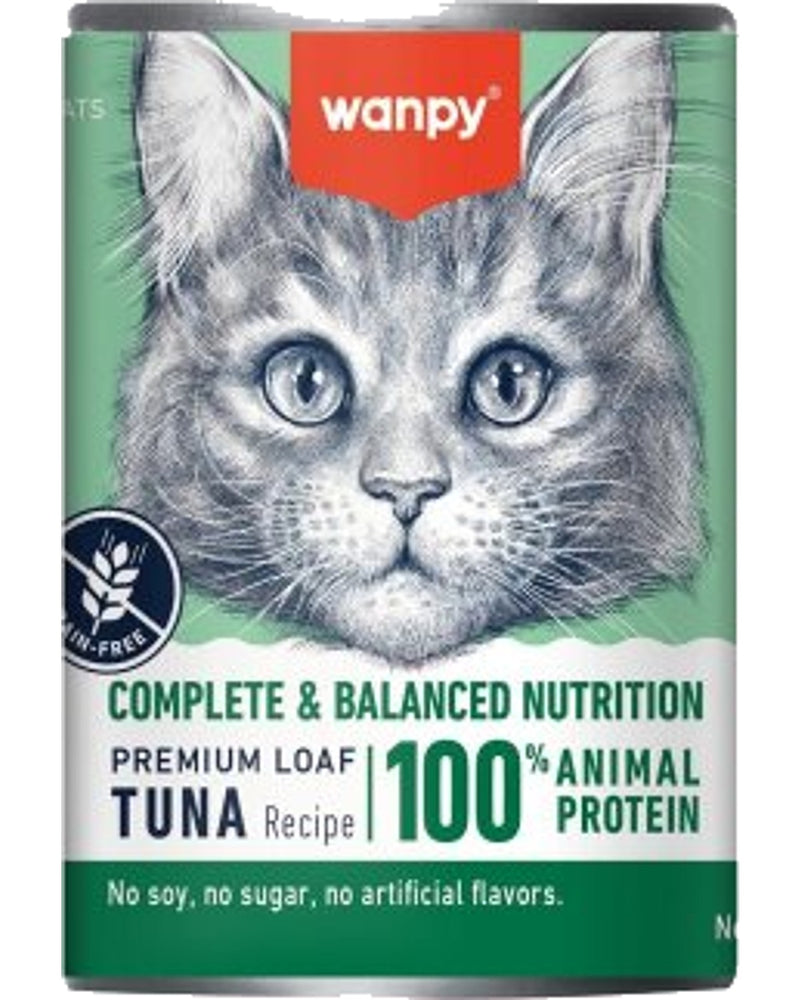 Wanpy Ton Balıklı Tahılsız Yetişkin Kedi Konservesi 375 gr