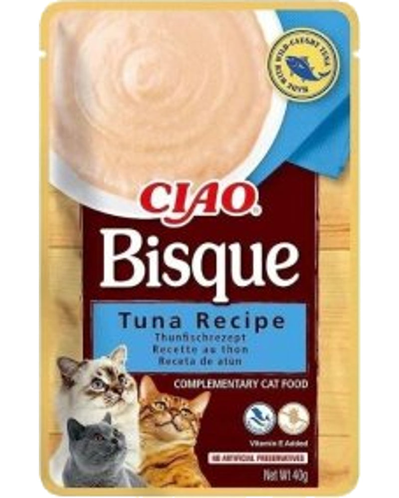 Ciao Bisque Ton Balıklı Sıvı Krema Kedi Ödülü 40 gr