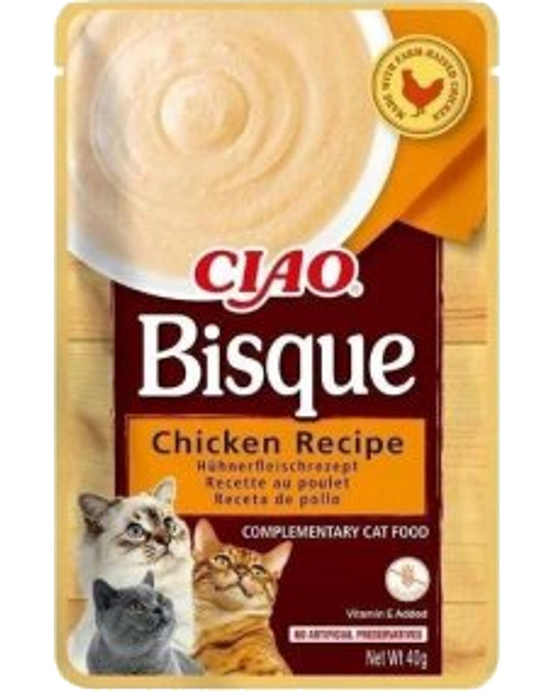 Ciao Bisque Tavuklu Sıvı Krema Kedi Ödülü 40 gr