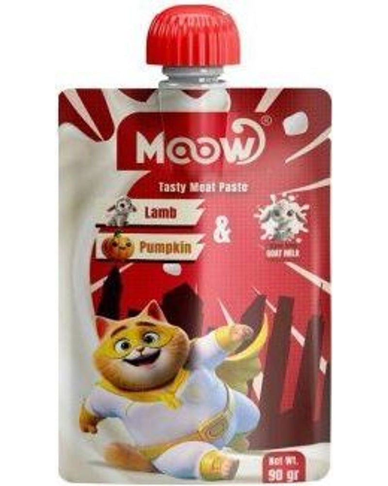 Moow Taze Kuzu-Balkabaklı Keçi Sütlü Kedi Et Ezmesi 90 gr