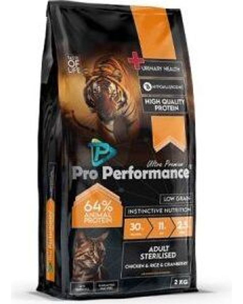 Pro Performance Tavuk-Pirinçli Kısırlaştırılmış Kedi Maması 2 kg