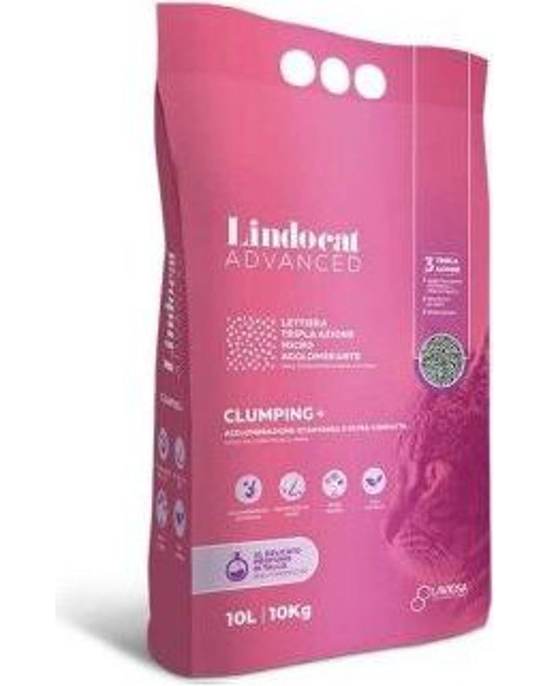 Lindocat Advanced Pudralı Ekstra Güçlü Topaklanan Kedi Kumu 10 L