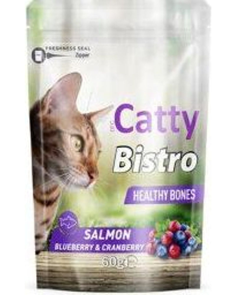 Catty Bistro Somonlu Yaban Mersinli Kedi Ödülü 60 gr