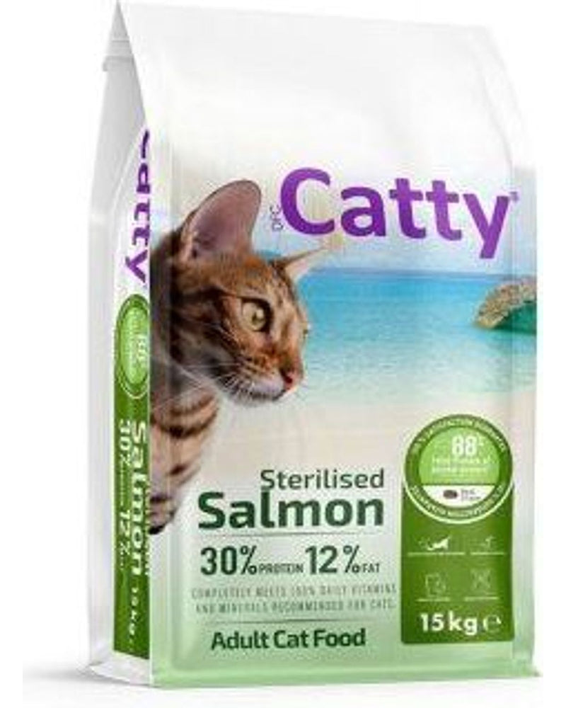 Catty Somonlu Kısırlaştırılmış Yetişkin Kedi Maması 15 kg