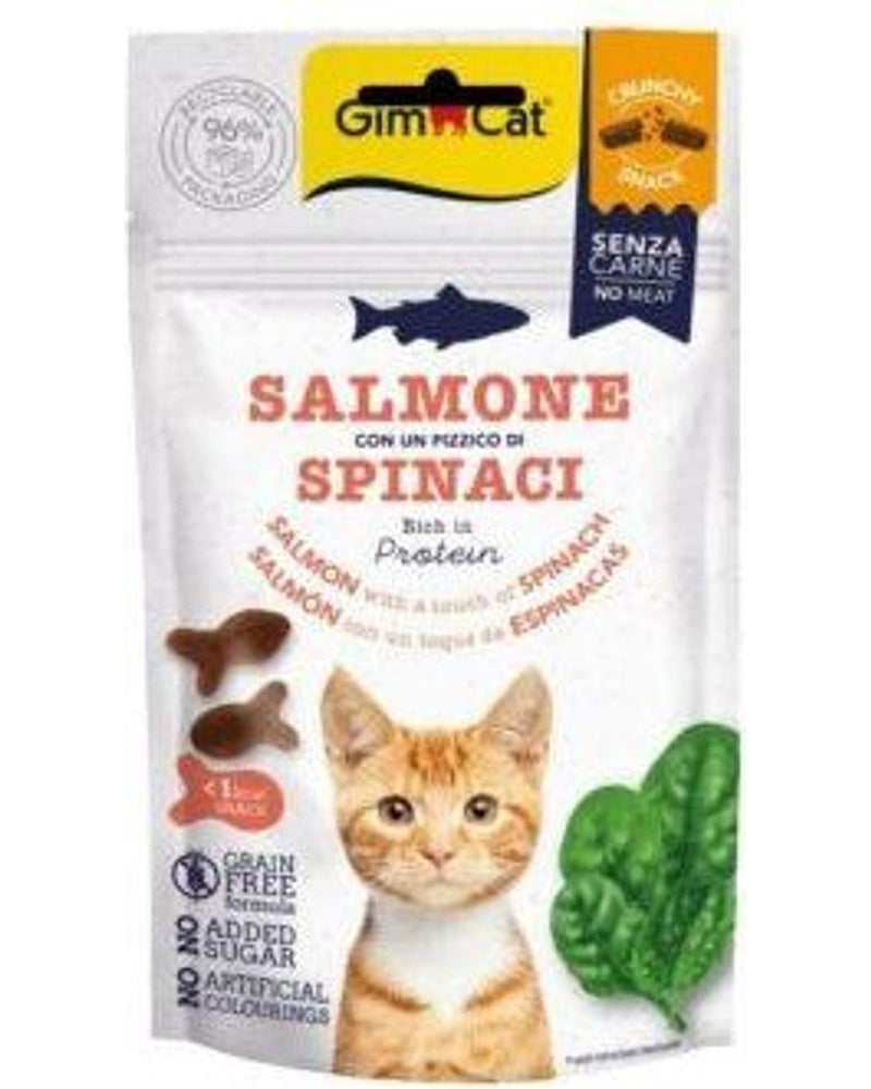 Gimcat Crunchy Tahılsız Somonlu ve Ispanaklı Kedi Ödülü 50 gr