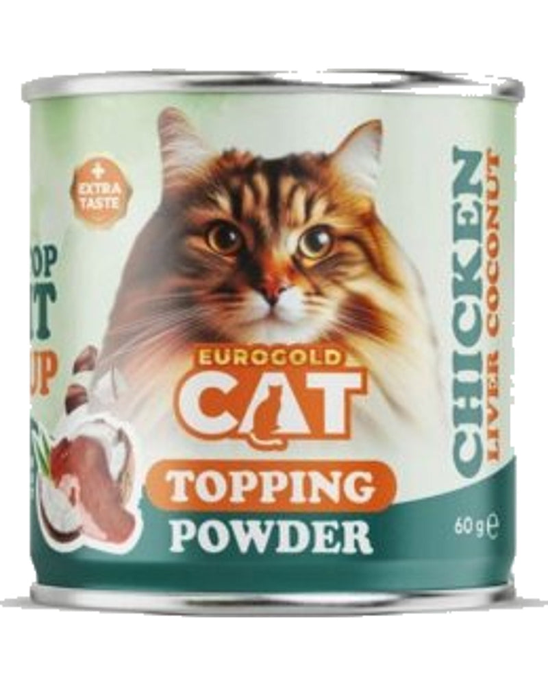 EuroGold Tavuk Ciğerli Mama Üstü Topping Tozu 60 gr